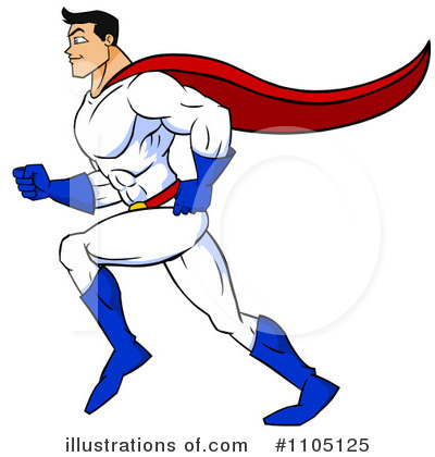 Royalty-Free (RF) Super Hero Clipart Illustration by Cartoon Solutions - Stock Sample #1105125