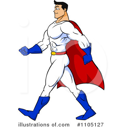 Royalty-Free (RF) Super Hero Clipart Illustration by Cartoon Solutions - Stock Sample #1105127