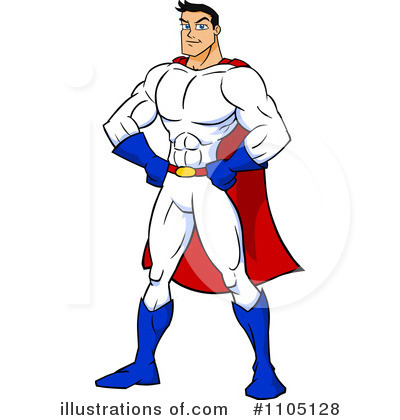 Royalty-Free (RF) Super Hero Clipart Illustration by Cartoon Solutions - Stock Sample #1105128