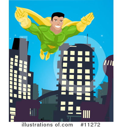 Super Hero Clipart #11272 by AtStockIllustration