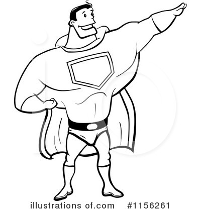 Royalty-Free (RF) Super Hero Clipart Illustration by Cory Thoman - Stock Sample #1156261