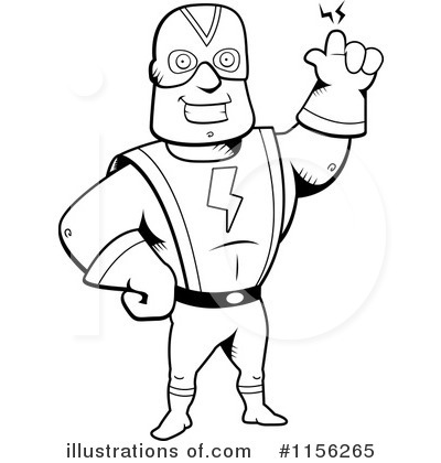 Royalty-Free (RF) Super Hero Clipart Illustration by Cory Thoman - Stock Sample #1156265