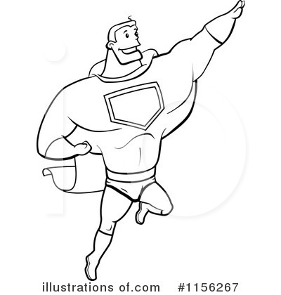 Royalty-Free (RF) Super Hero Clipart Illustration by Cory Thoman - Stock Sample #1156267