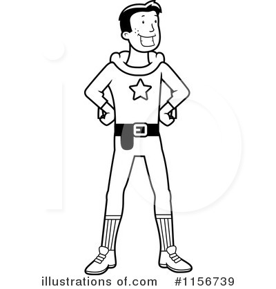 Royalty-Free (RF) Super Hero Clipart Illustration by Cory Thoman - Stock Sample #1156739