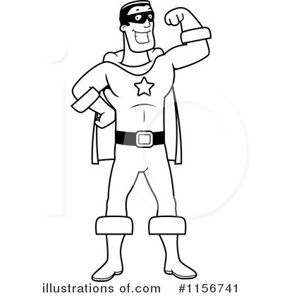 Royalty-Free (RF) Super Hero Clipart Illustration by Cory Thoman - Stock Sample #1156741