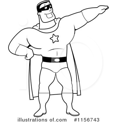 Royalty-Free (RF) Super Hero Clipart Illustration by Cory Thoman - Stock Sample #1156743