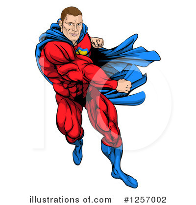 Royalty-Free (RF) Super Hero Clipart Illustration by AtStockIllustration - Stock Sample #1257002