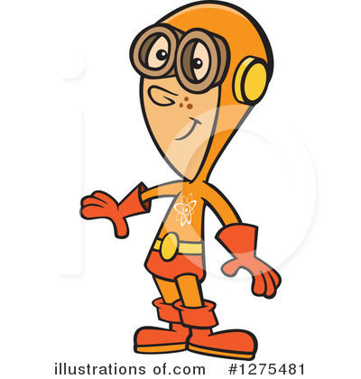 Royalty-Free (RF) Super Hero Clipart Illustration by toonaday - Stock Sample #1275481