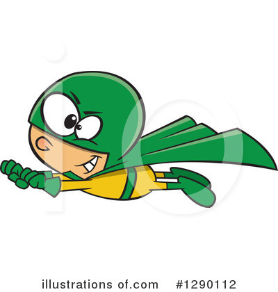 Royalty-Free (RF) Super Hero Clipart Illustration by toonaday - Stock Sample #1290112