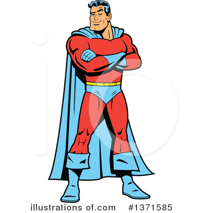 Super Hero Clipart #1371585 by Clip Art Mascots