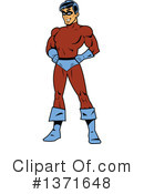 Super Hero Clipart #1371648 by Clip Art Mascots