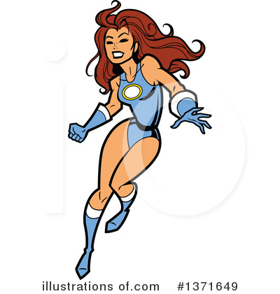 Royalty-Free (RF) Super Hero Clipart Illustration by Clip Art Mascots - Stock Sample #1371649