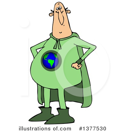 Royalty-Free (RF) Super Hero Clipart Illustration by djart - Stock Sample #1377530