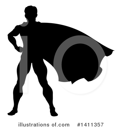 Royalty-Free (RF) Super Hero Clipart Illustration by AtStockIllustration - Stock Sample #1411357