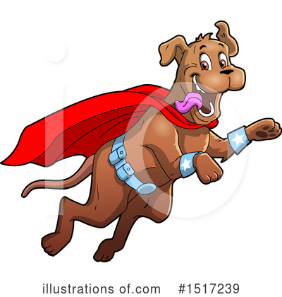 Royalty-Free (RF) Super Hero Clipart Illustration by Clip Art Mascots - Stock Sample #1517239