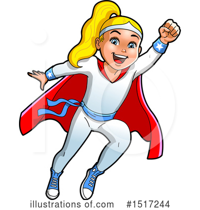 Royalty-Free (RF) Super Hero Clipart Illustration by Clip Art Mascots - Stock Sample #1517244