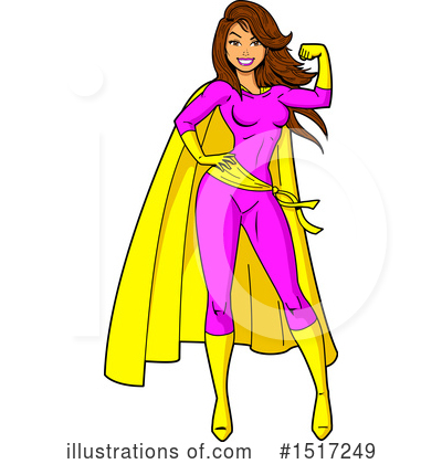 Super Hero Clipart #1517249 by Clip Art Mascots