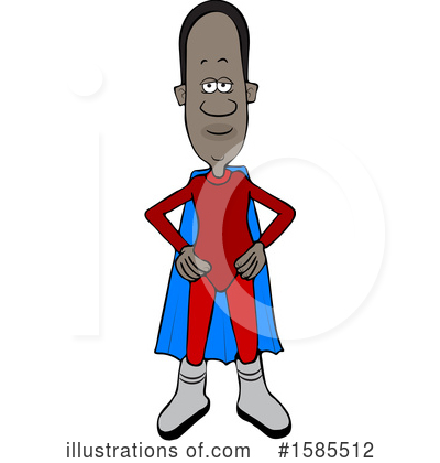 Royalty-Free (RF) Super Hero Clipart Illustration by djart - Stock Sample #1585512
