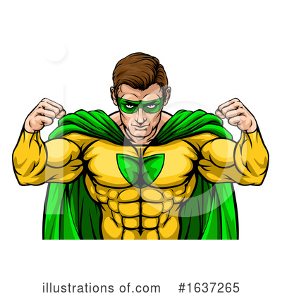 Royalty-Free (RF) Super Hero Clipart Illustration by AtStockIllustration - Stock Sample #1637265