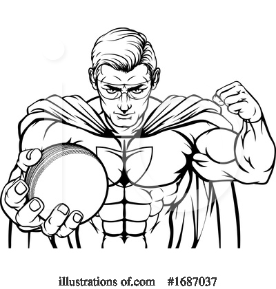 Royalty-Free (RF) Super Hero Clipart Illustration by AtStockIllustration - Stock Sample #1687037