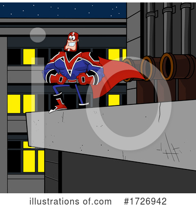 Royalty-Free (RF) Super Hero Clipart Illustration by Hit Toon - Stock Sample #1726942