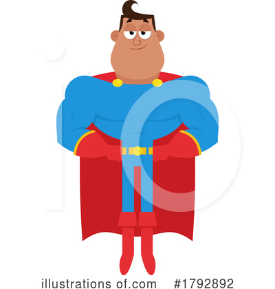Royalty-Free (RF) Super Hero Clipart Illustration by Hit Toon - Stock Sample #1792892