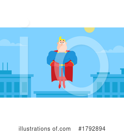 Royalty-Free (RF) Super Hero Clipart Illustration by Hit Toon - Stock Sample #1792894
