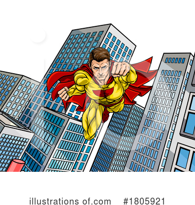 Royalty-Free (RF) Super Hero Clipart Illustration by AtStockIllustration - Stock Sample #1805921
