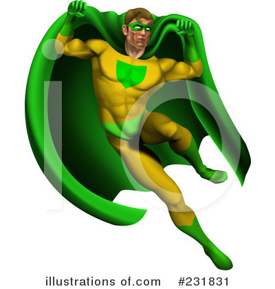 Royalty-Free (RF) Super Hero Clipart Illustration by AtStockIllustration - Stock Sample #231831