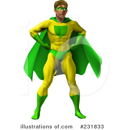 Royalty-Free (RF) Super Hero Clipart Illustration by AtStockIllustration - Stock Sample #231833
