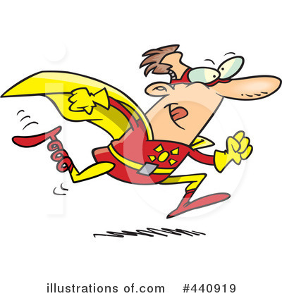 Royalty-Free (RF) Super Hero Clipart Illustration by toonaday - Stock Sample #440919