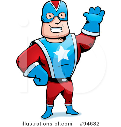 Royalty-Free (RF) Super Hero Clipart Illustration by Cory Thoman - Stock Sample #94632