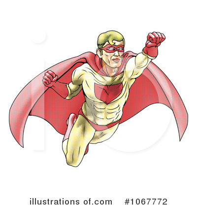 Royalty-Free (RF) Super Heroes Clipart Illustration by AtStockIllustration - Stock Sample #1067772