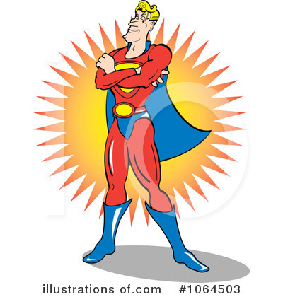 Royalty-Free (RF) Superhero Clipart Illustration by Andy Nortnik - Stock Sample #1064503