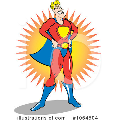 Royalty-Free (RF) Superhero Clipart Illustration by Andy Nortnik - Stock Sample #1064504