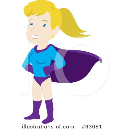 Royalty-Free (RF) Superhero Clipart Illustration by Rosie Piter - Stock Sample #63081