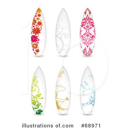 Royalty-Free (RF) Surfboard Clipart Illustration by michaeltravers - Stock Sample #68971