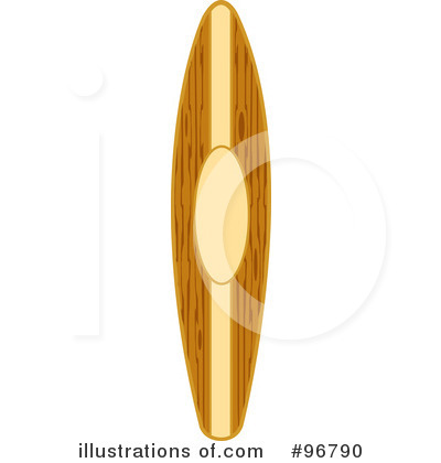 Royalty-Free (RF) Surfboard Clipart Illustration by Andy Nortnik - Stock Sample #96790