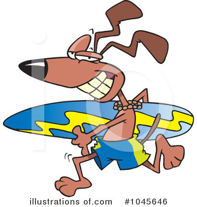 Royalty-Free (RF) Surfer Clipart Illustration by toonaday - Stock Sample #1045646