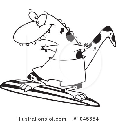 Royalty-Free (RF) Surfer Clipart Illustration by toonaday - Stock Sample #1045654