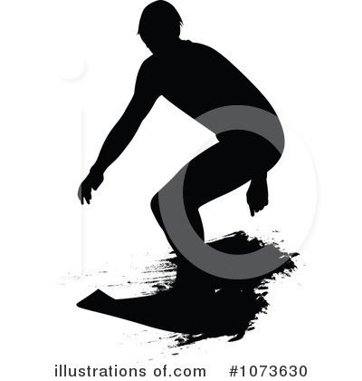 Surfing Clipart #1073630 by Paulo Resende