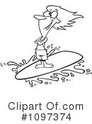 Surfer Clipart #1097374 by toonaday