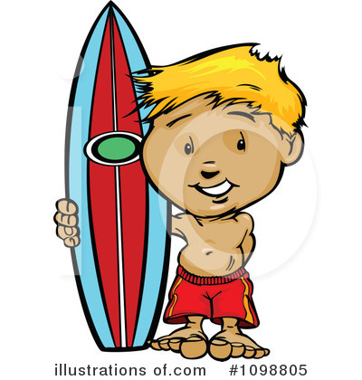 Surf Board Clipart #1098805 by Chromaco