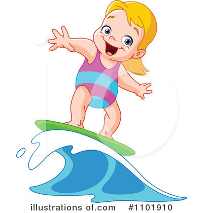 Royalty-Free (RF) Surfer Clipart Illustration by yayayoyo - Stock Sample #1101910