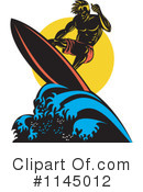 Surfer Clipart #1145012 by patrimonio