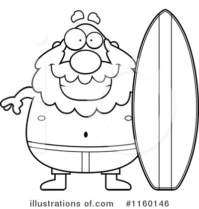 Royalty-Free (RF) Surfer Clipart Illustration by Cory Thoman - Stock Sample #1160146
