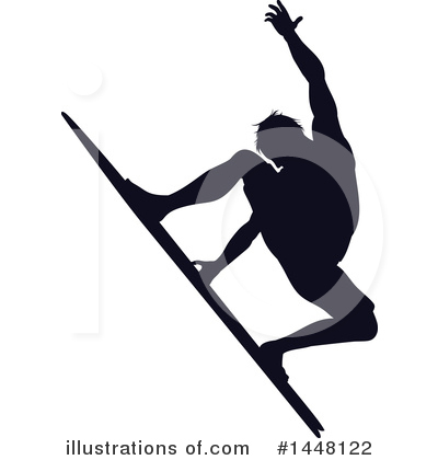 Royalty-Free (RF) Surfer Clipart Illustration by AtStockIllustration - Stock Sample #1448122