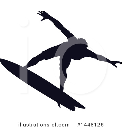 Royalty-Free (RF) Surfer Clipart Illustration by AtStockIllustration - Stock Sample #1448126