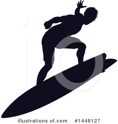 Royalty-Free (RF) Surfer Clipart Illustration by AtStockIllustration - Stock Sample #1448127