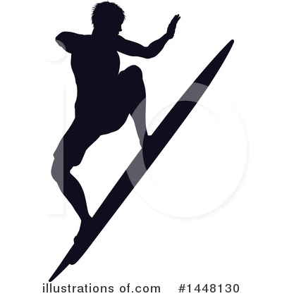Royalty-Free (RF) Surfer Clipart Illustration by AtStockIllustration - Stock Sample #1448130